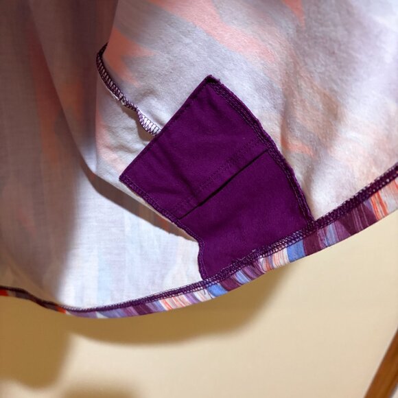 Prana Calico Active Dress Grapevine Gemstone Print Pattern Open Back Sleeveless. - Picture 6 of 10